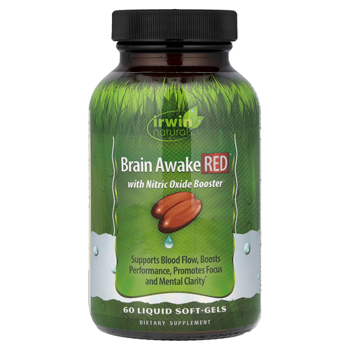 Irwin Naturals, Brain Awake Red®, 60 желатиновых капсул