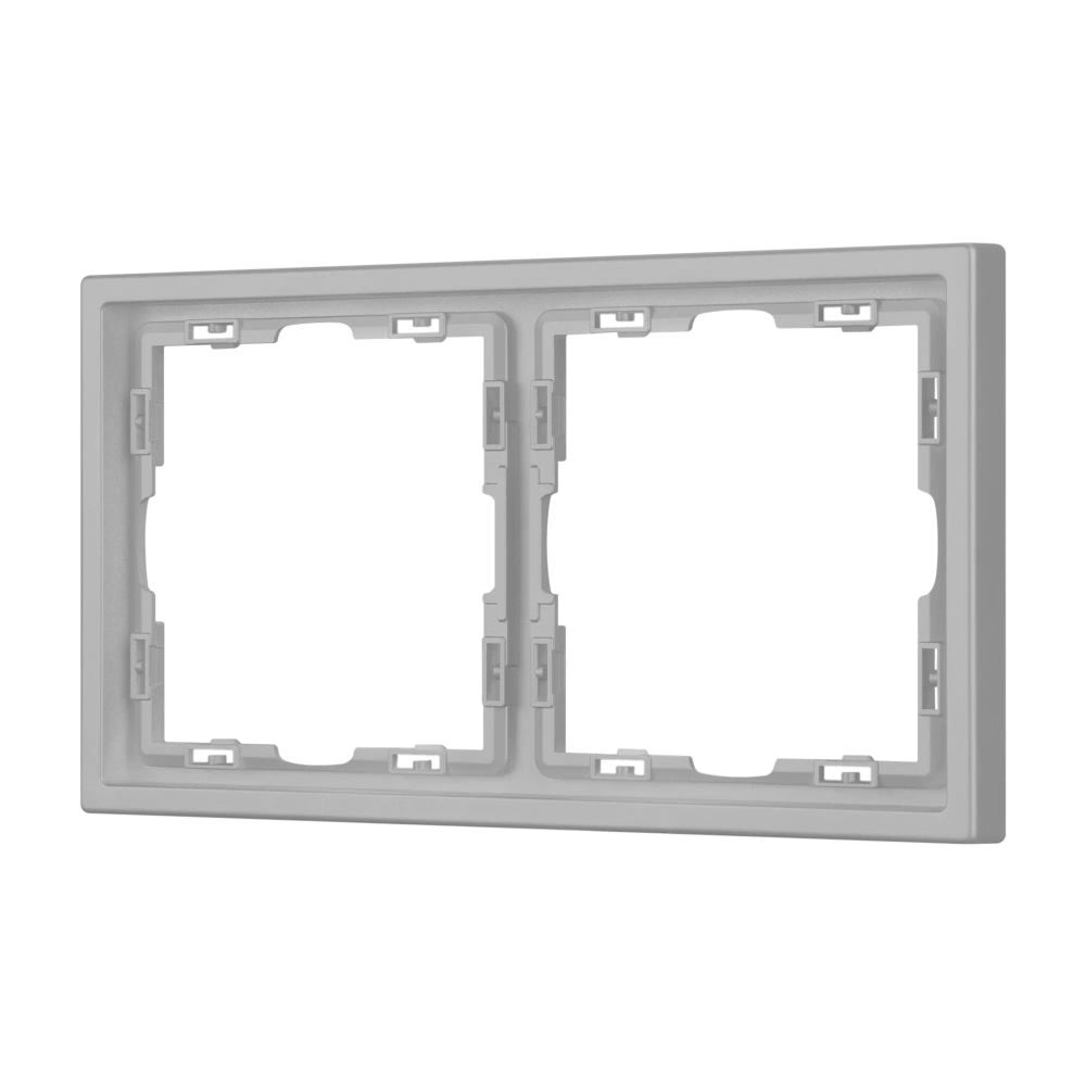 Рамка пластиковая FRM-NOBE-SFPL-2-IS (Arlight, Никель) 059457
