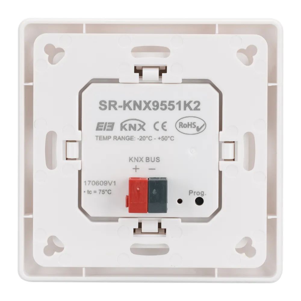 Панель Knob SR-KN9551K2-UP White (KNX, DIM) (Arlight, IP20 Пластик, 3 года) 023487