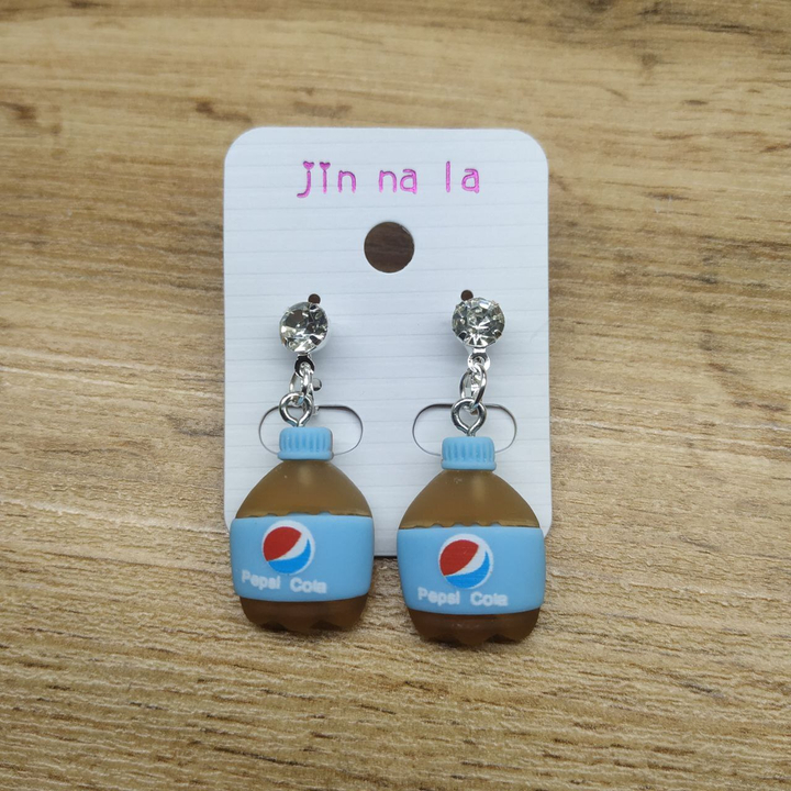 Клипсы Drink Pepsi-Cola кристалл металл серебристый