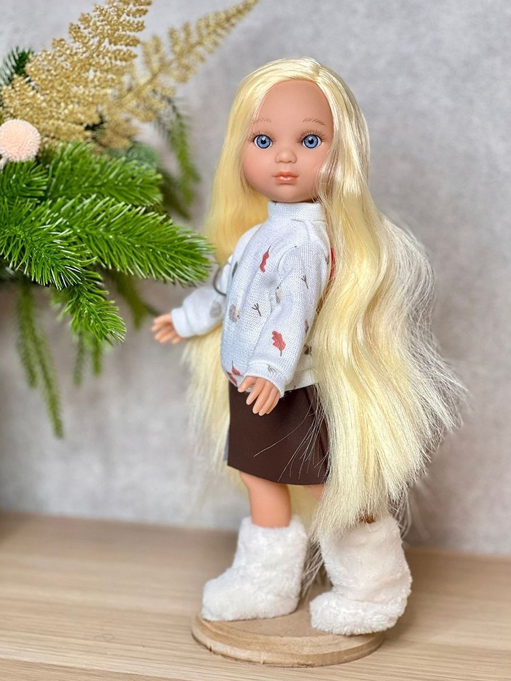 Кукла BERJUAN виниловая 35см Ева (832)