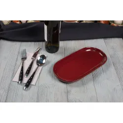 Блюдо овальное 29,5*14*2,6 см Evolution Dark Red P.L. Proff Cuisine [1]