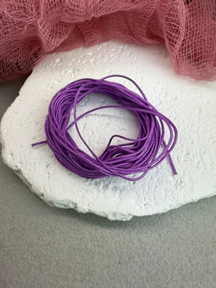Шнур для плетения браслетов 0,6 мм, Фиолетовый (5 м)