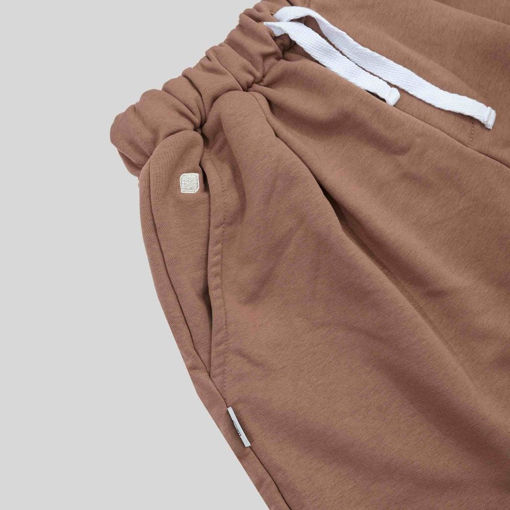 Брюки One Two Baggy Trousers Logo Brownie коричневые