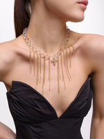 Колье "Mountain Plump Cross" Gold