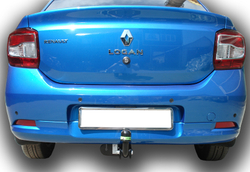 Фаркоп(прицепное) Лидер-Плюс для RENAULT LOGAN 2005- , SANDERO 2014- (паспорт и сертификат в комплекте)(без электрики)R114-A