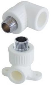 Угольники комбинированные Kalde НР с наружной резьбой