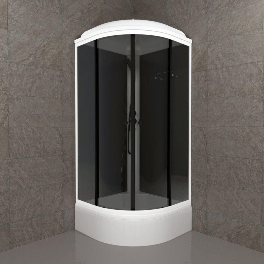 Душевая кабина Triton Грэй В 90x90 (черный)