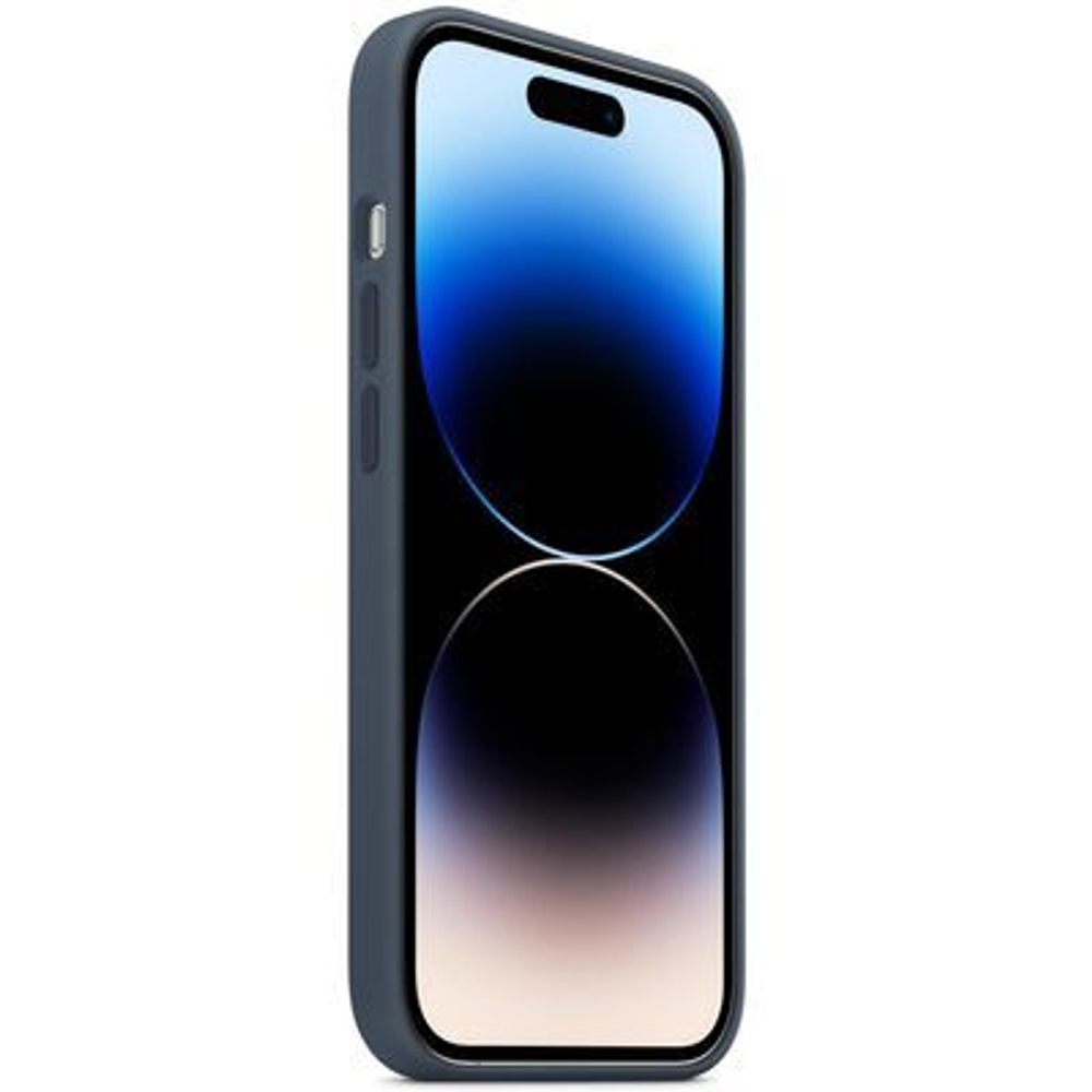 Чехол силиконовый для IPhone 14 Pro with MagSafe Storm Blue