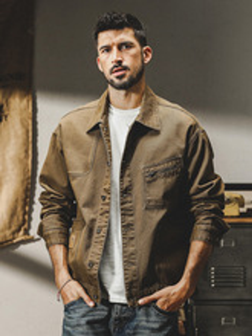 Мужская рабочая куртка винтажного стиля американского производства, весом 365 г, весенне-осенняя модная модель, свободного кроя, стильная повседневная куртка для охоты.