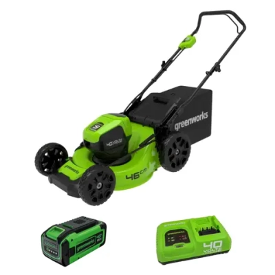 Аккумуляторная газонокосилка Greenworks GD40LM46HPK8 40В (1 x 8 Ач, Быстрое ЗУ) нож 46 см, 2514407U8F