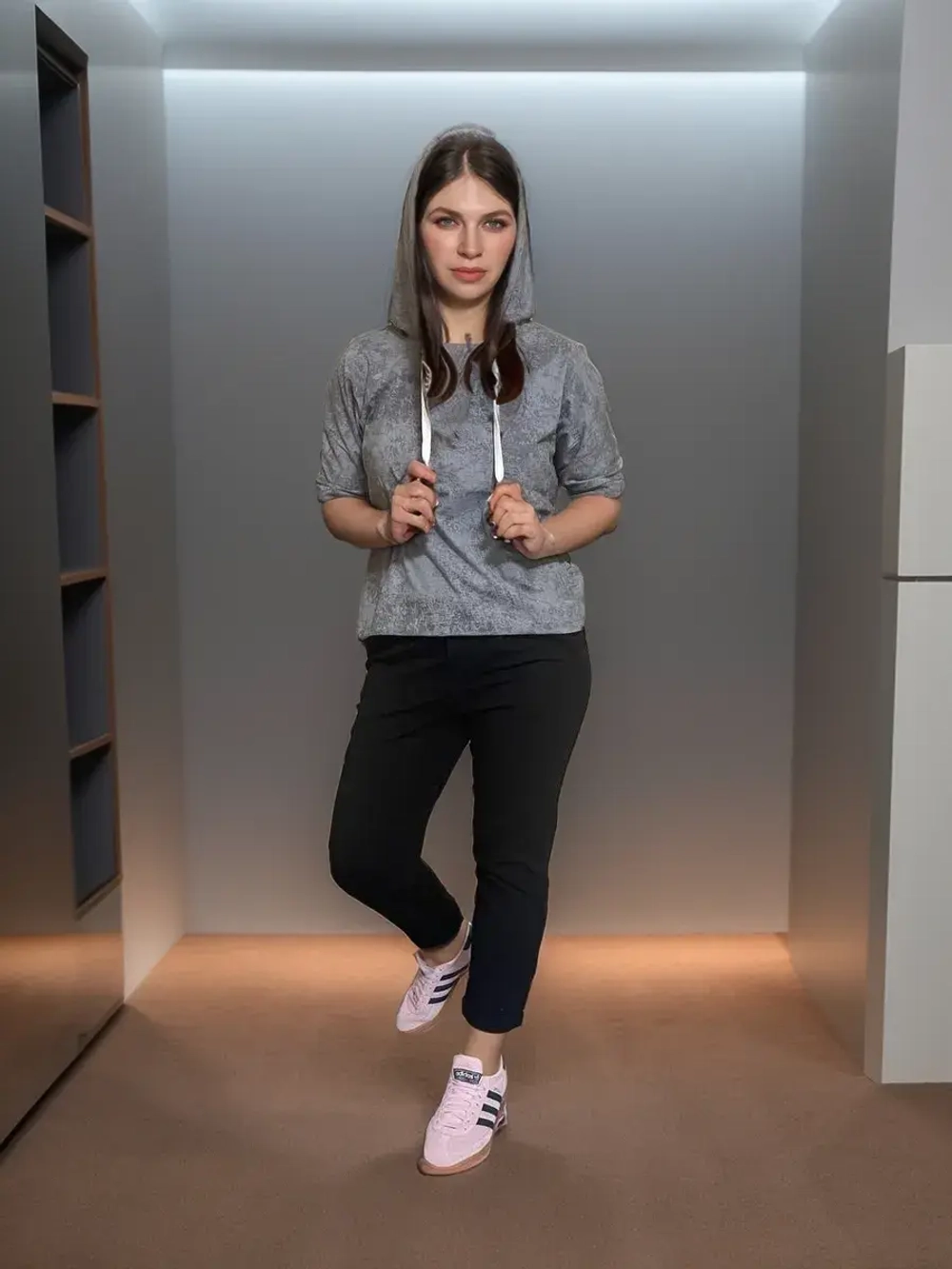 футболка с капюшоном короткий рукав варенка