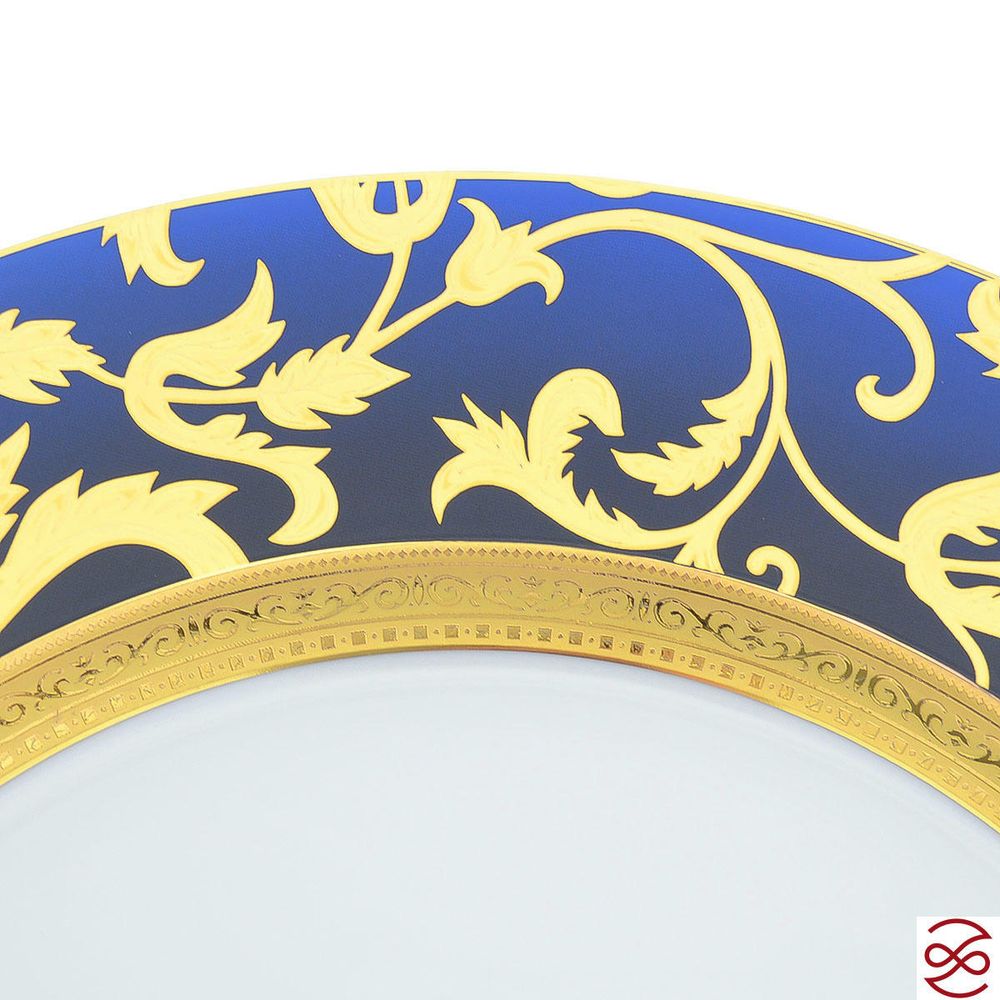 Блюдо Falkenporzellan Constanza Tosca Blueshade Gold 32 см
