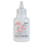 Пудра для игрушек ароматизированная Love Protection Клубника со сливками 15 гр (Цвет: белый)