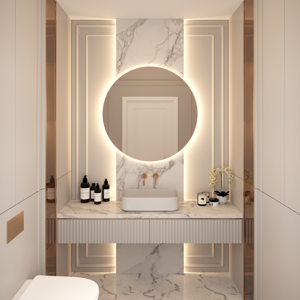 Зеркало с интерьерной подсветкой «Световой Ореол»