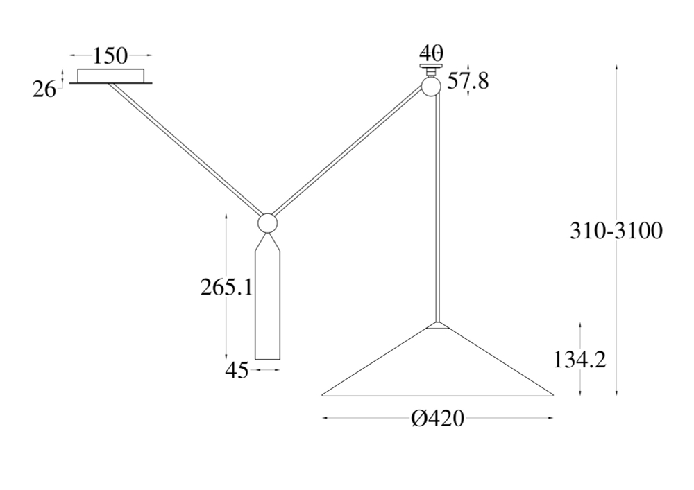Подвесной светильник Maytoni P080PL-01W