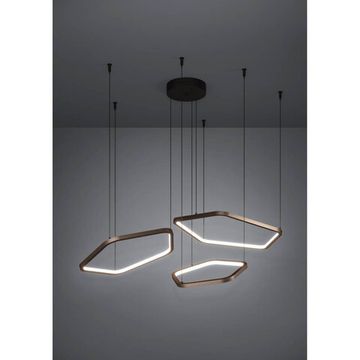 Светодиодный подвес с регулировкой цветовой температуры LED 50W 2200К-6500K 390505 чёрный/бронза Estrella Eglo