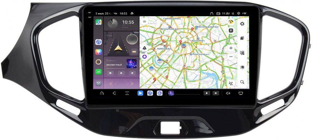 Магнитола для Lada Vesta 2015-2022, Vesta Cross - Carmedia OL-9061 QLed+2K, Android 13, TS20, CarPlay, 4G SIM-слот