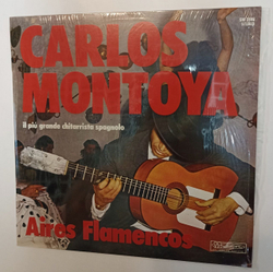 Винтажная виниловая пластинка LP Carlos Montoya Aires Flamenco (Italy 1974)