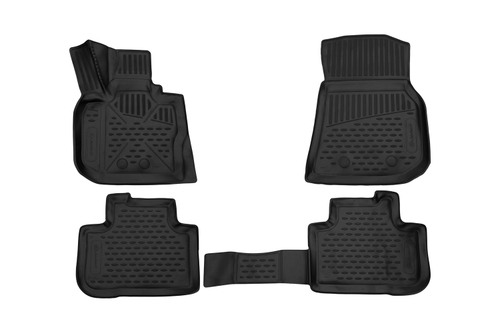 Коврики 3D в салон для BMW X4, II (G02) 2018- внедорожник, 4шт. (полиуретан)  AFM3D02037210K