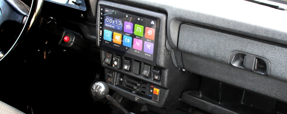 Консоль панели приборов LADA 4x4 под магнитолу 9 дюймов (до 15-06-2019)
