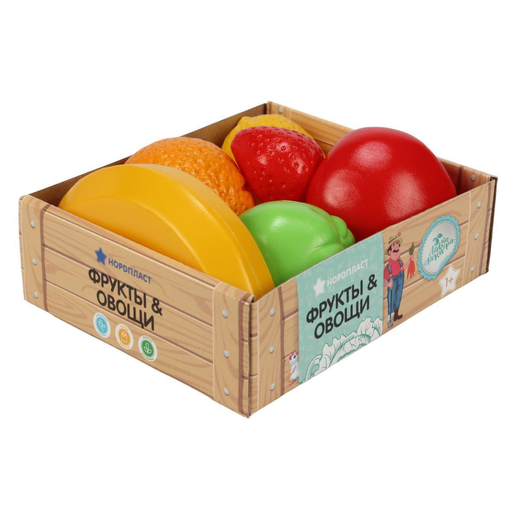 Набор «Фрукты» в ящике (6 шт.)