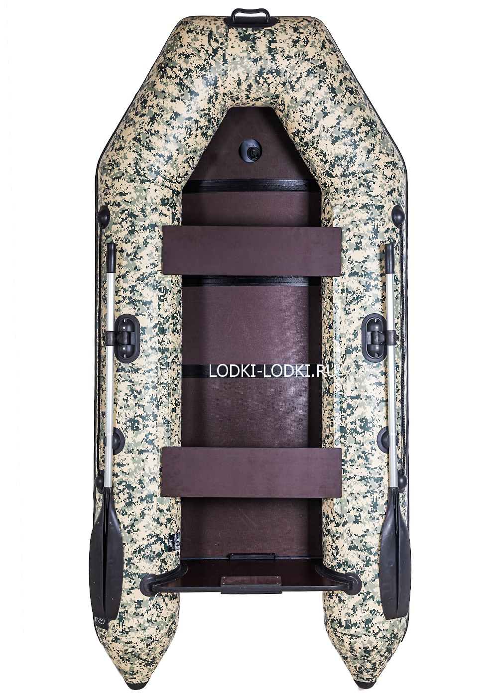 Аква-2800 СК слань+киль камуфляж (лодка пвх под мотор)
