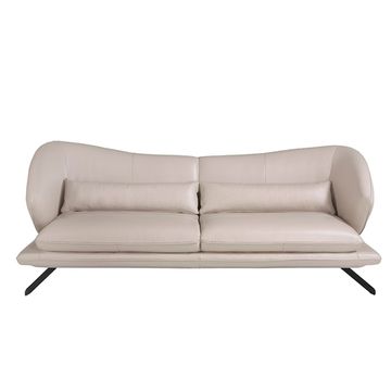 Диван 3-х местный 6146/KF2157-3P-M5652 Angel Cerda кожаный с декоративными подушками
