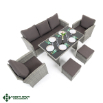 Комплект садовой мебели HELEX 71313 (6 предметов), серый