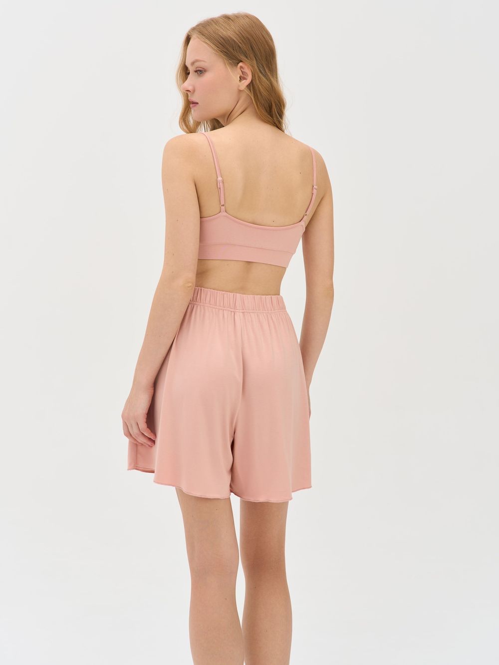 Топ на регулируемых лямках "Персик" женский