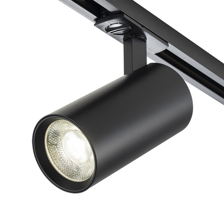 Светодиодный светильник для однофазной трековой системы 10Вт, 800лм, 4000K, Ra>80, металл, чёрный матовый