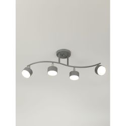 Светильник настенно-потолочный спот Rivoli   7077-704 4хGX53 15 Вт поворотный