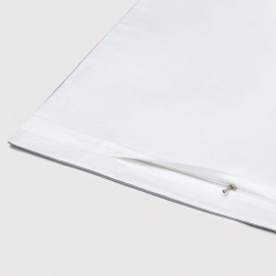 Постельное белье 2 спальное евро макси Сlaire&Caroll Frame белое с серым