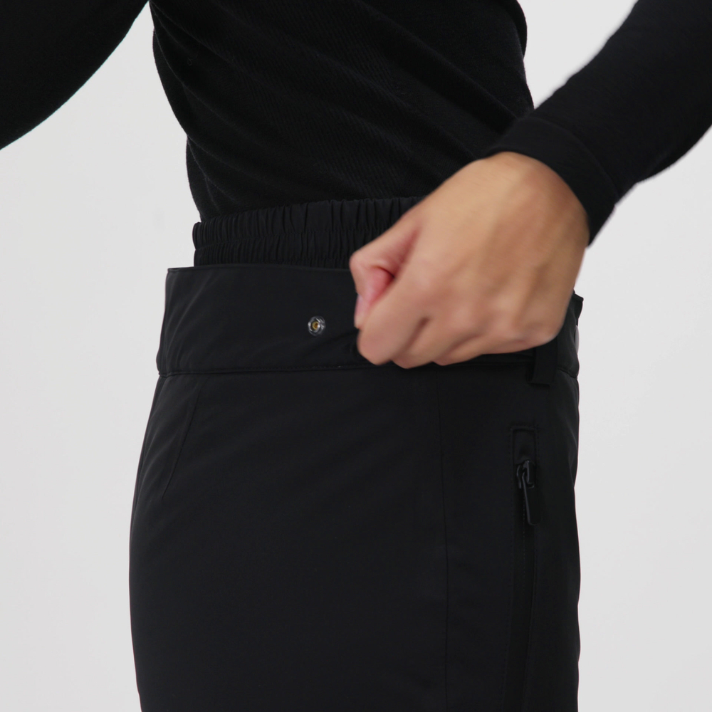 ZARA ВОДОНЕПРОНИЦАЕМЫЕ БРЮКИ, ЧЕРНЫЙ