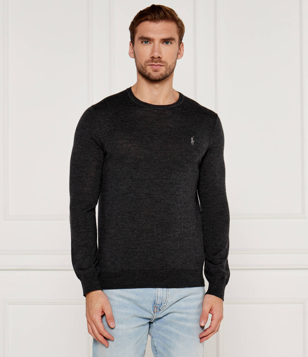Шерстяной свитер POLO RALPH LAUREN - графитовый(710946143)