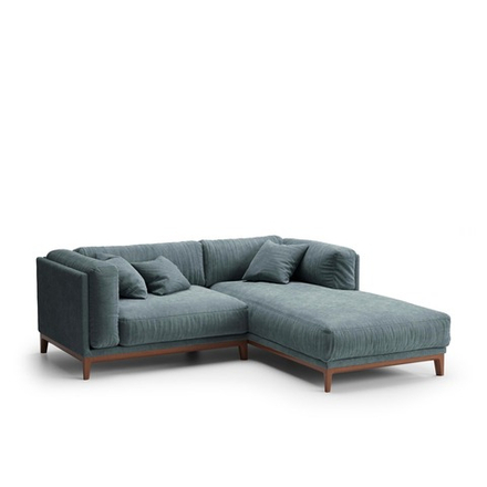 3-х местный нераскладной диван с кушеткой Case 913/902