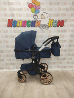 Коляска трансформер Farfello Aimile Original New Black темно-синий