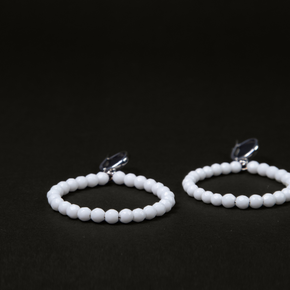 Серьги Facets WHT