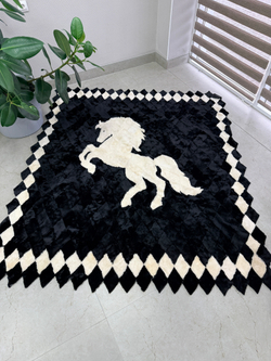 Покрывало меховое ковер из шкуры овчины