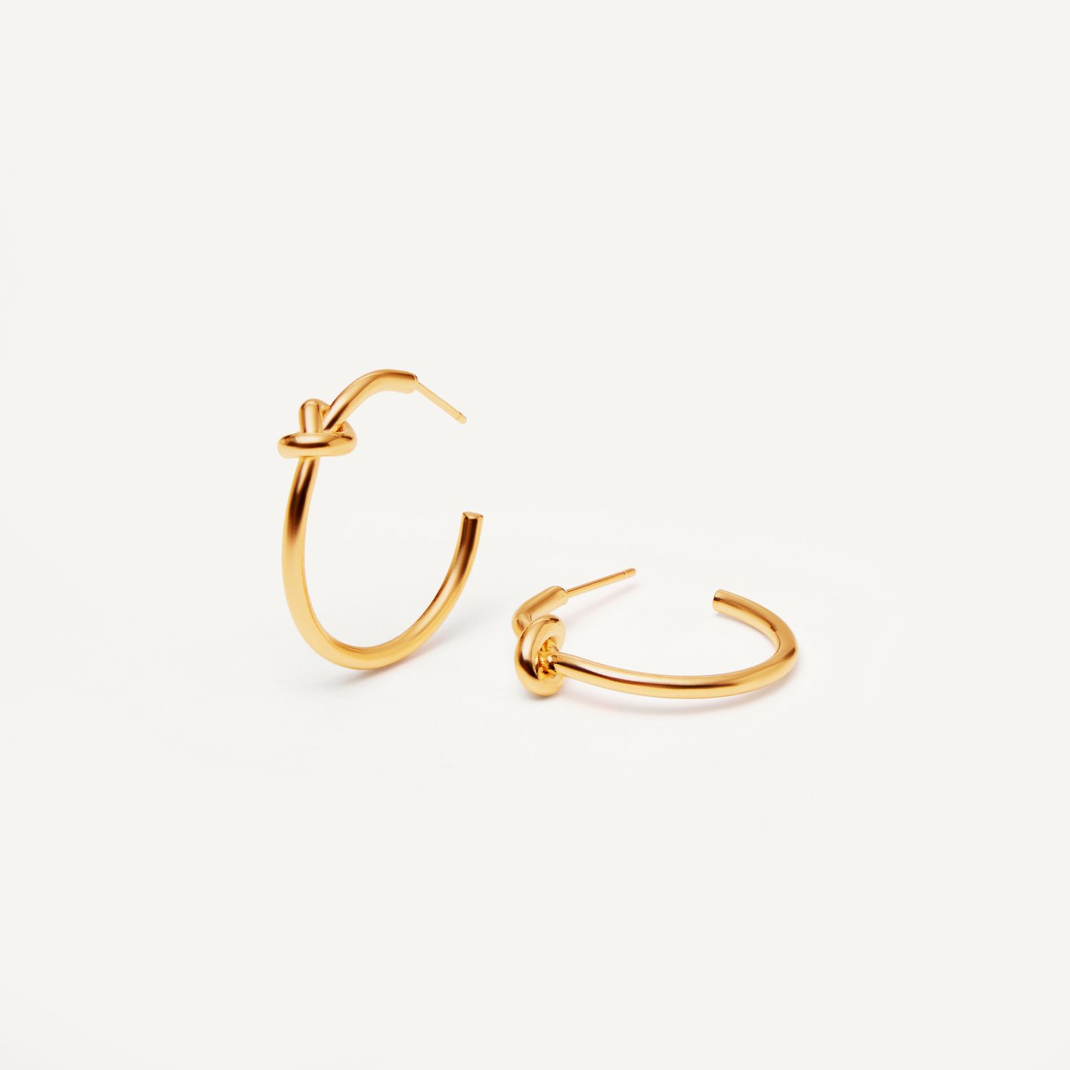 Серьги Knot Hoop – Gold