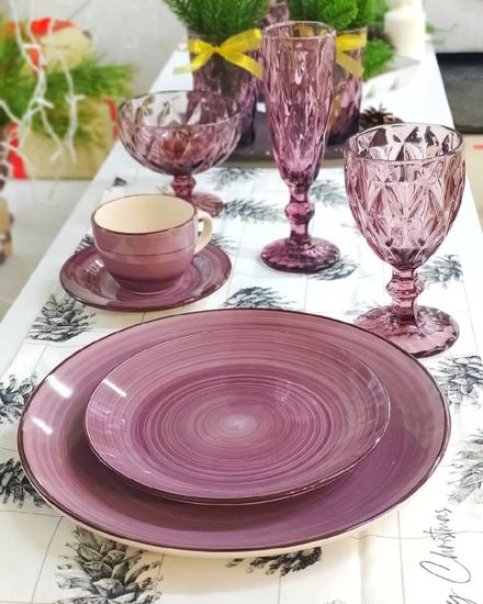 Чайная пара «Марсала», чашка 220 мл, блюдце