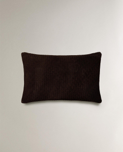 Zara Home наволочка декоративная из хлопка, коричневый, 40x60 см · 6334/008