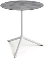 Стол ламинированный обеденный Scab Design Tripe Maxi, белый, цементный