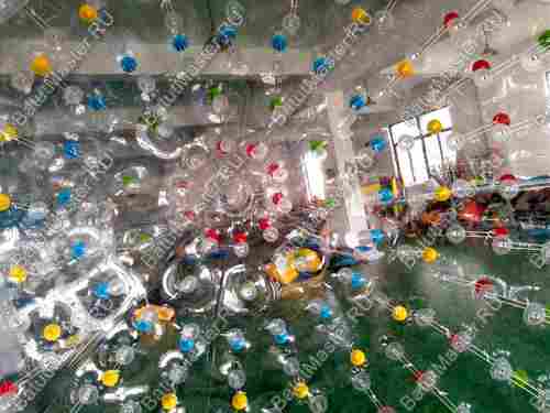 Гидро/аква зорб ПВХ с цветными держателями, диаметр 3 м