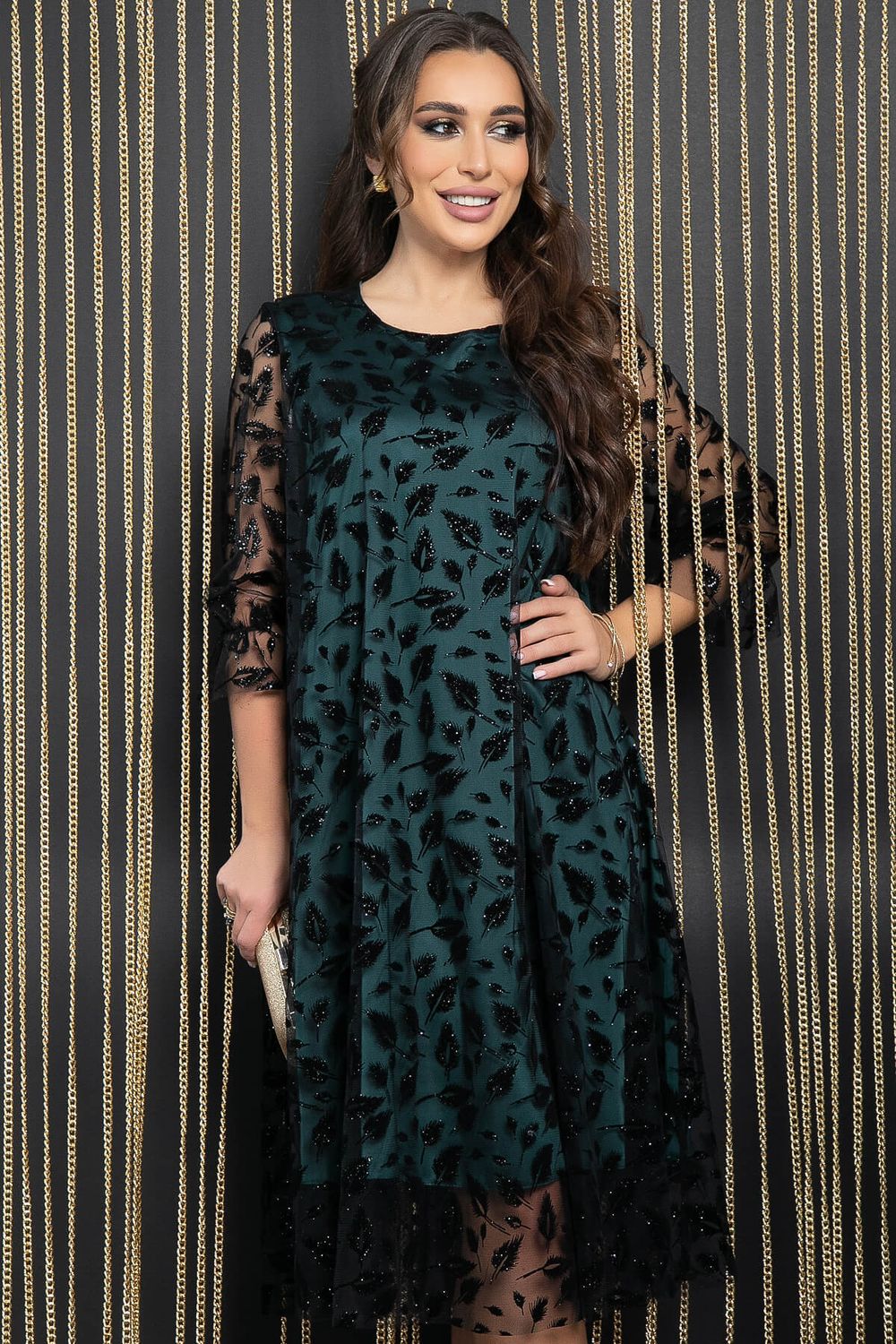 Платье Эйва (зеленое) П11512 LT Collection (Акция)