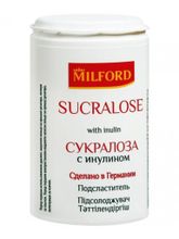 Сахарозаменитель MILFORD Сукралоза с инулином 370 таб X 2 уп