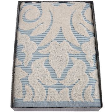 Набор полотенец 1+1 НАЙС-МГ(коробка) (40*60+60*100, 100% хлопок, v.11 Petrol/зел.голубой)