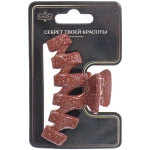 Заколка - краб для волос «AKS - MANTANA», микс 6 цветов, зиг - заг, 7*2,3см