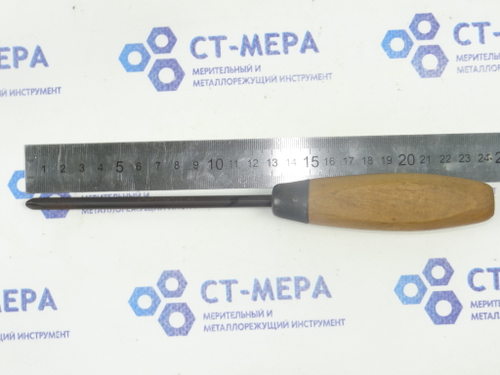 Отвертка шлицевая фигурная (плюсовая) 240мм №2 (Деревянная ручка) СССР