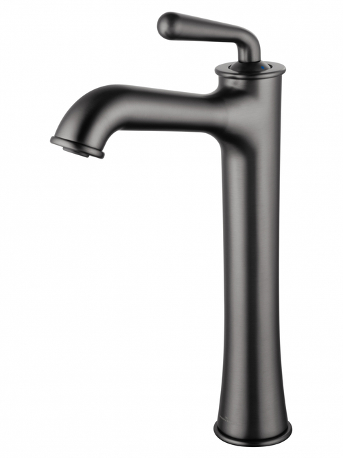Смеситель для раковины высокий WONZON & WOGHAND STEAM, Темный графит (WW-88239008-BGM)